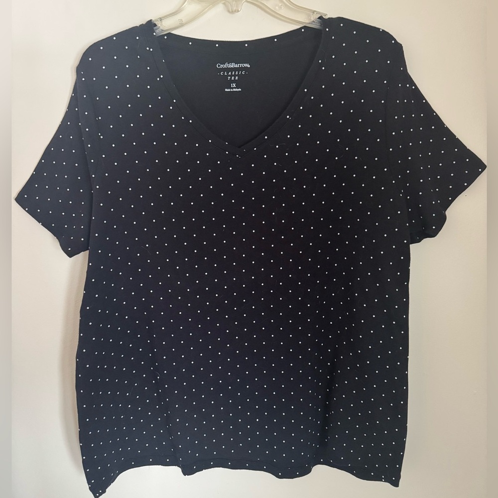 Croft & Barrow Women’s Classic Tee, Size 1X